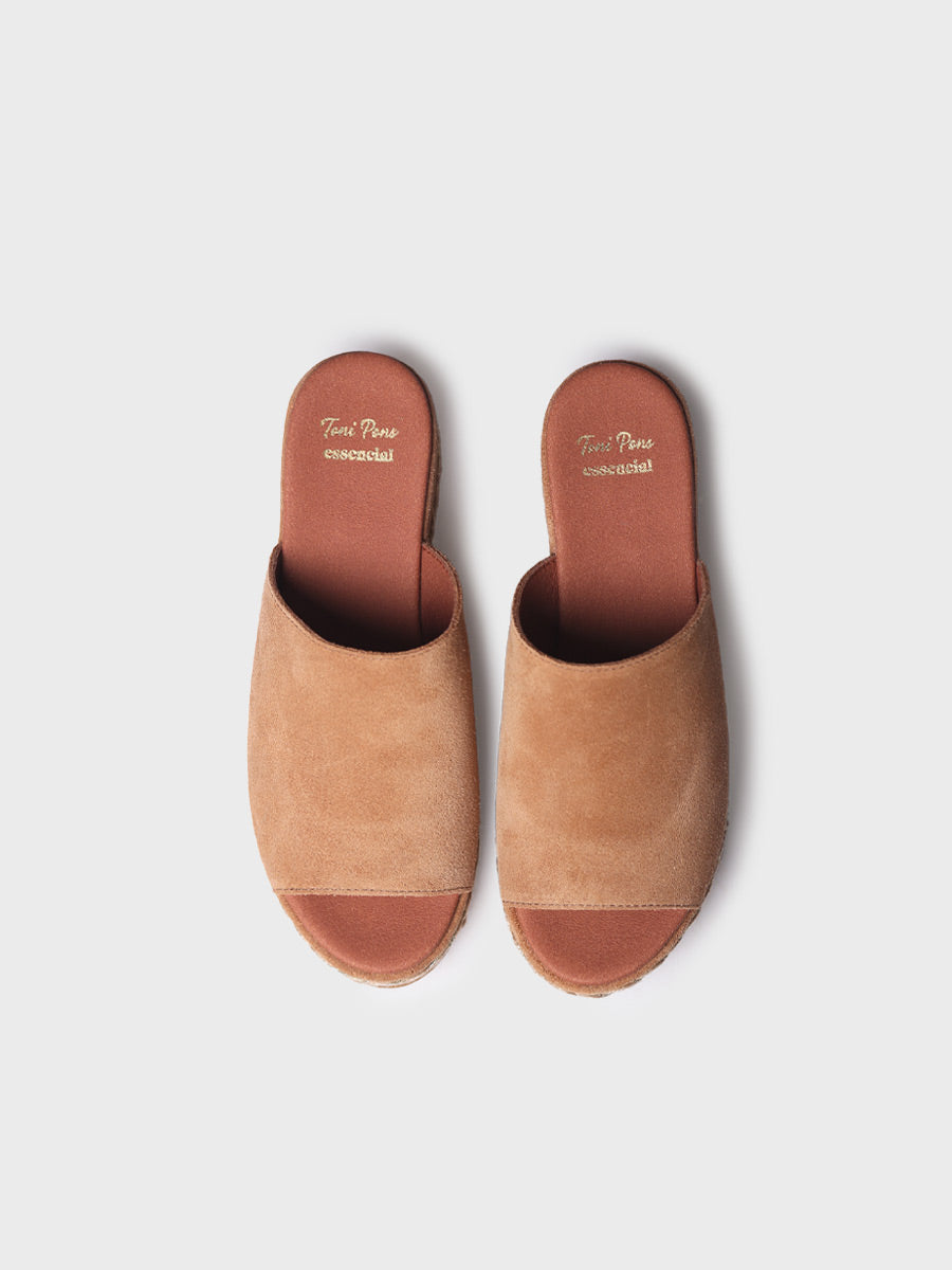 Alpargata mujer - Alpargata destalonda de mujer en serraje  - Toni Pons  