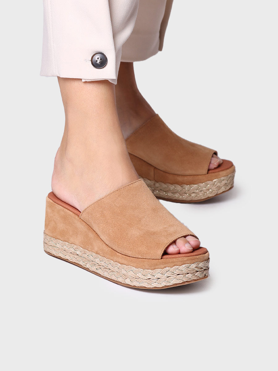 Alpargata mujer - Alpargata destalonda de mujer en serraje  - Toni Pons  