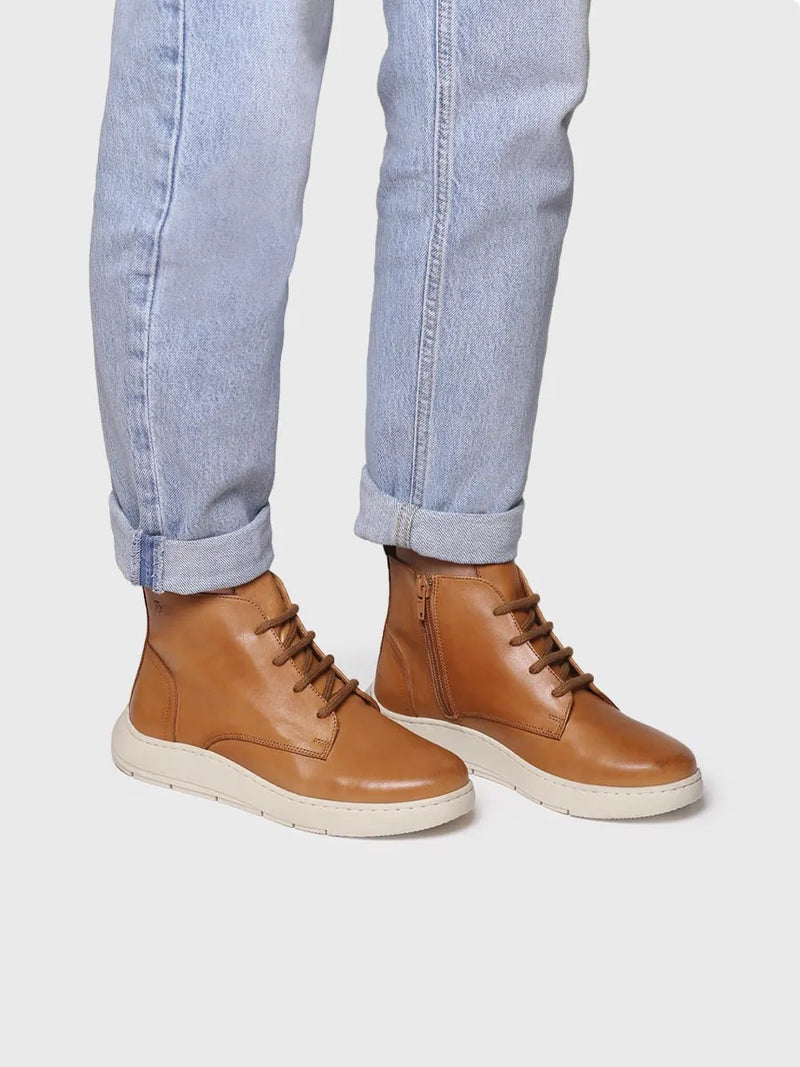 botines mujer - Botín de piel para mujer con cordones | PESCARA  - Toni Pons  
