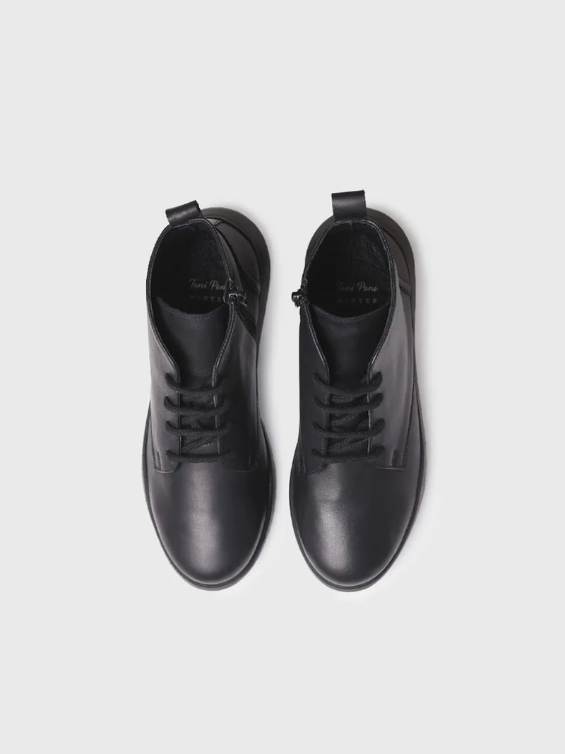 botines mujer - Botín de piel para mujer con cordones | PESCARA  - Toni Pons  