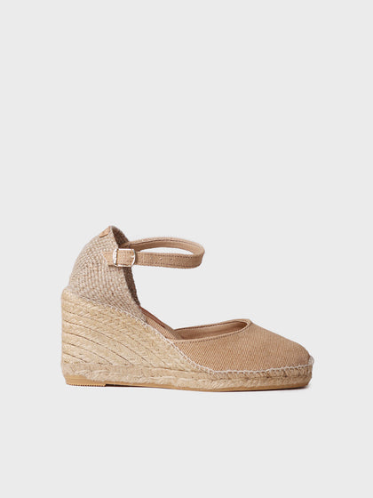 Alpargata mujer - Alpargata de cuña para mujer en lino y algodón  - Toni Pons  