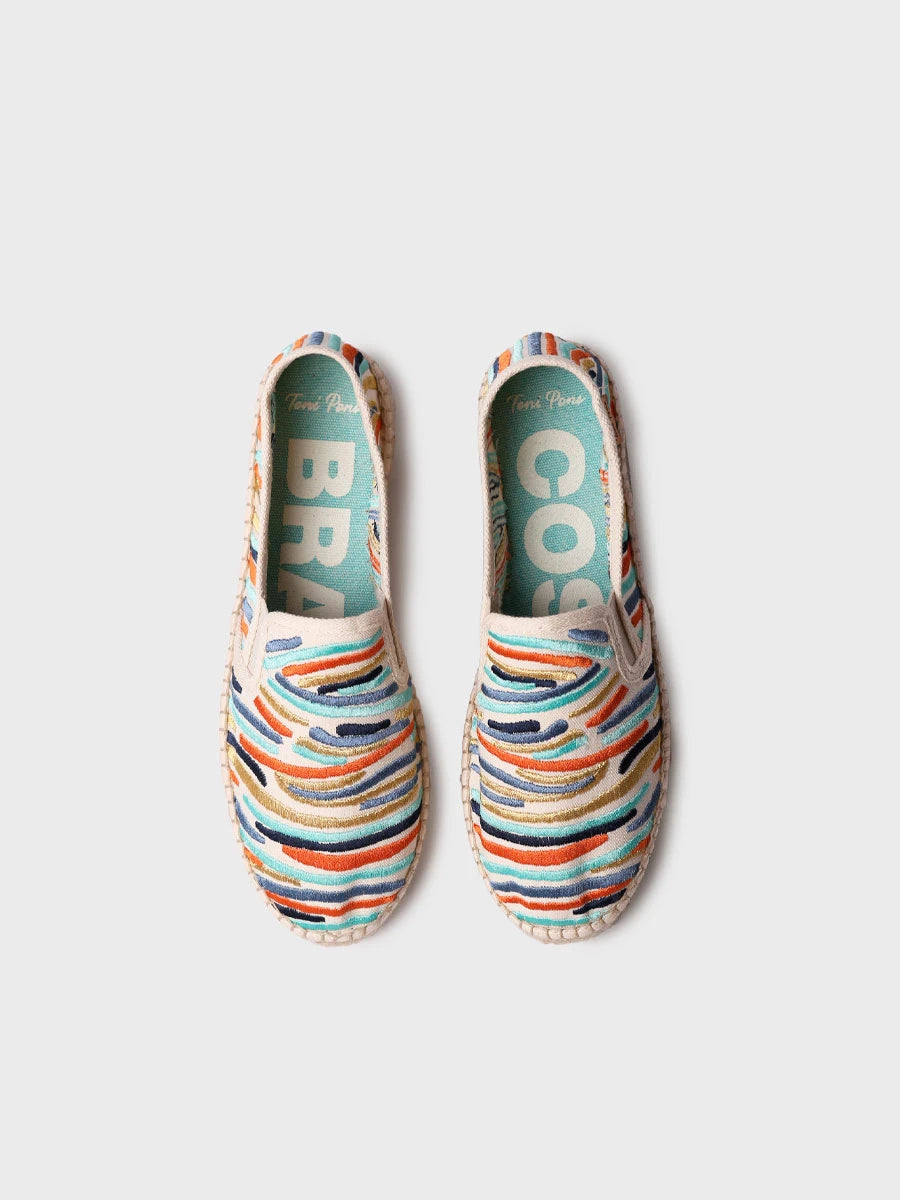  - Alpargata de mujer bordada multicolor | POLA  - Toni Pons  