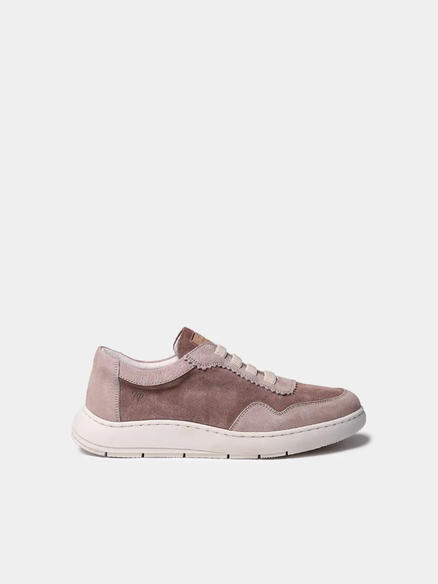 Zapatos con cordones mujer - Zapatilla deportiva de mujer en serraje bicolor | PRESTON  - Toni Pons  