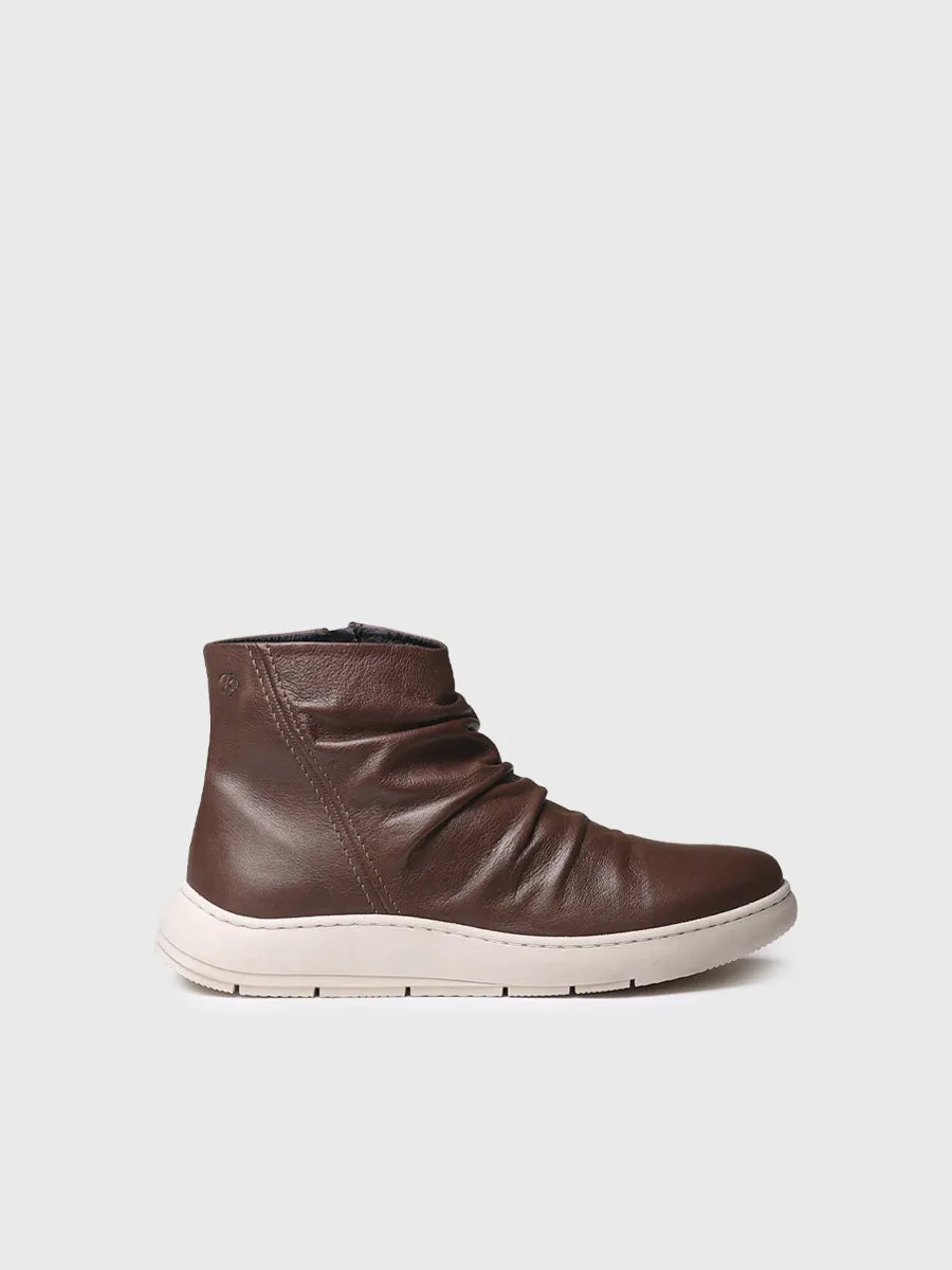 botines mujer - Botín de piel para mujer con cremallera lateral | PRETORIA  - Toni Pons  