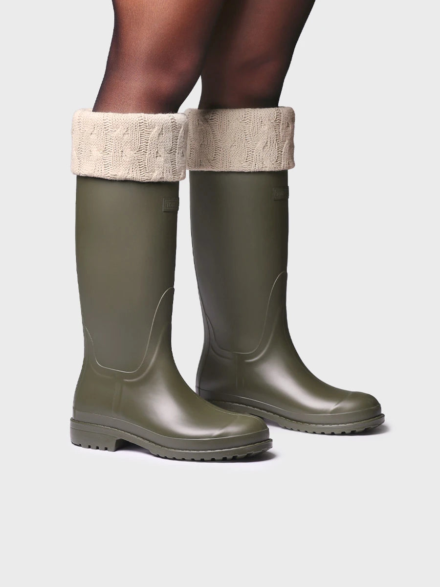 Botines mujer - Bota de agua alta con calcetín de punto para mujer | PUIGMAL  - Toni Pons  