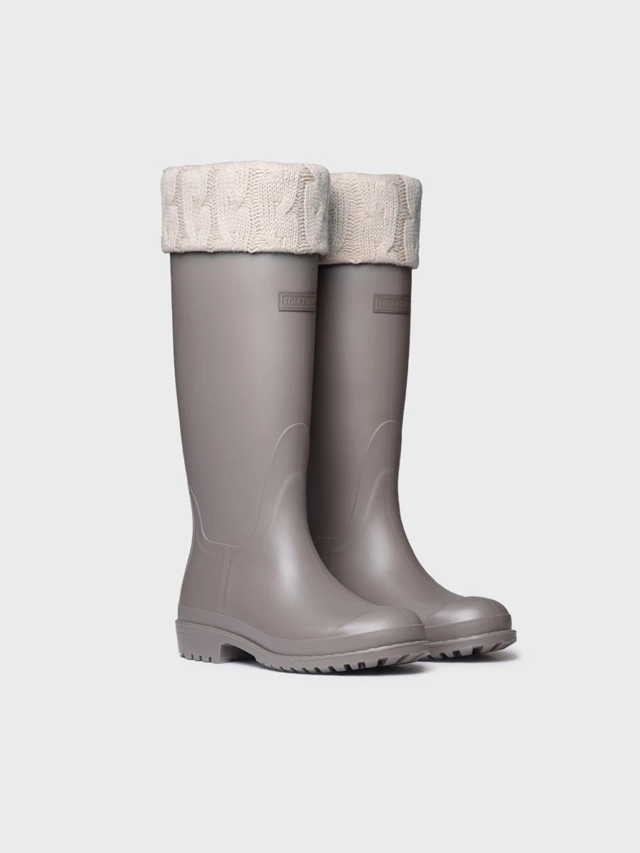 Botines mujer - Bota de agua alta con calcetín de punto para mujer | PUIGMAL  - Toni Pons  