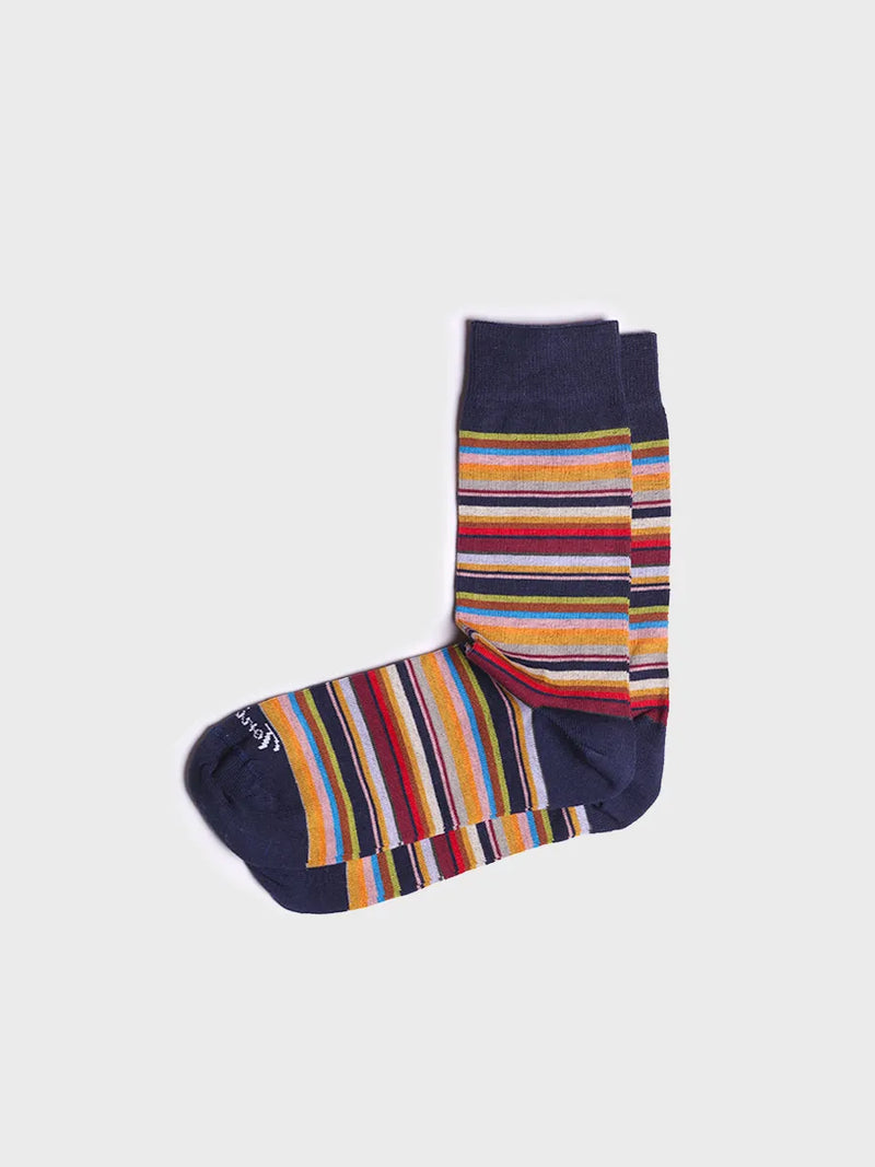 Complementos - Calcetines unisex en algodón a rayas | QUEL-BR  - Toni Pons  