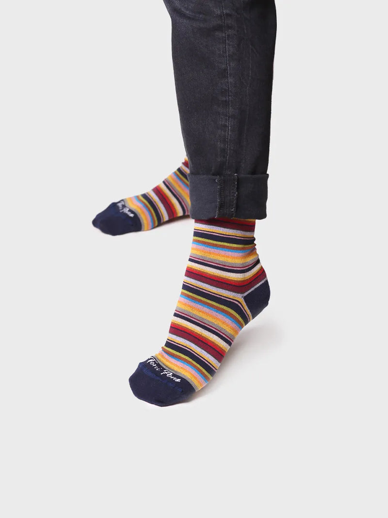 Complementos - Calcetines unisex en algodón a rayas | QUEL-BR  - Toni Pons  