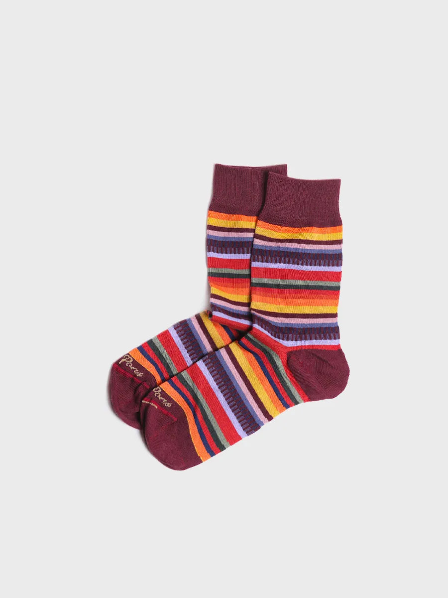 Unisex Cotton Striped Socks