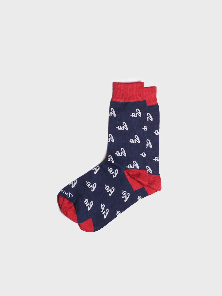 Unisex cotton socks with Christmas motifs - QUEL-ND lights