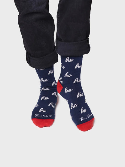 Unisex cotton socks with Christmas motifs - QUEL-ND lights