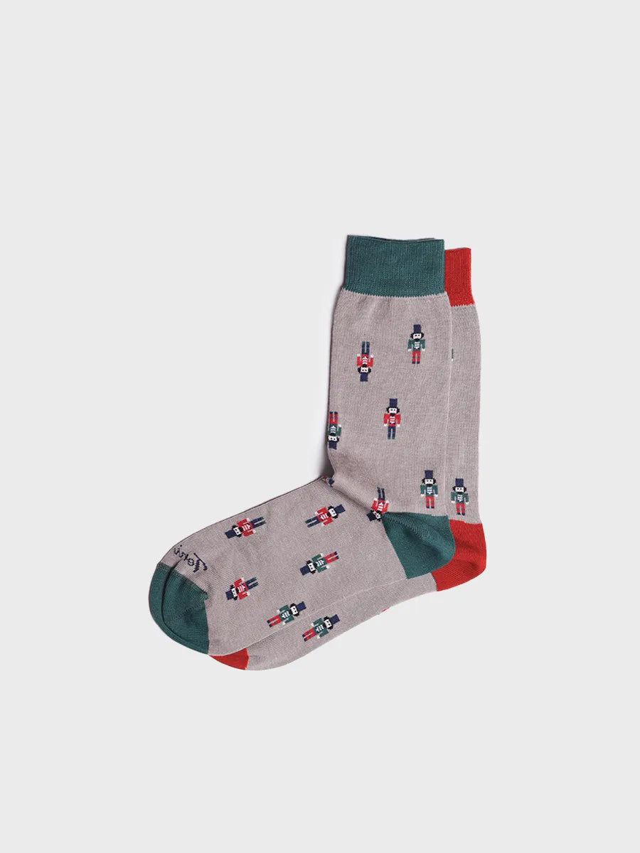 Unisex cotton socks with Christmas motifs - QUEL-ND lights