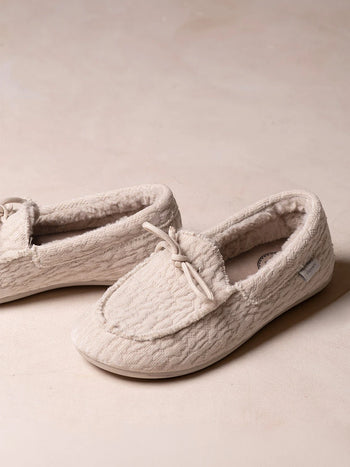 Women's velvet fabric nautical house slipper | RIGA