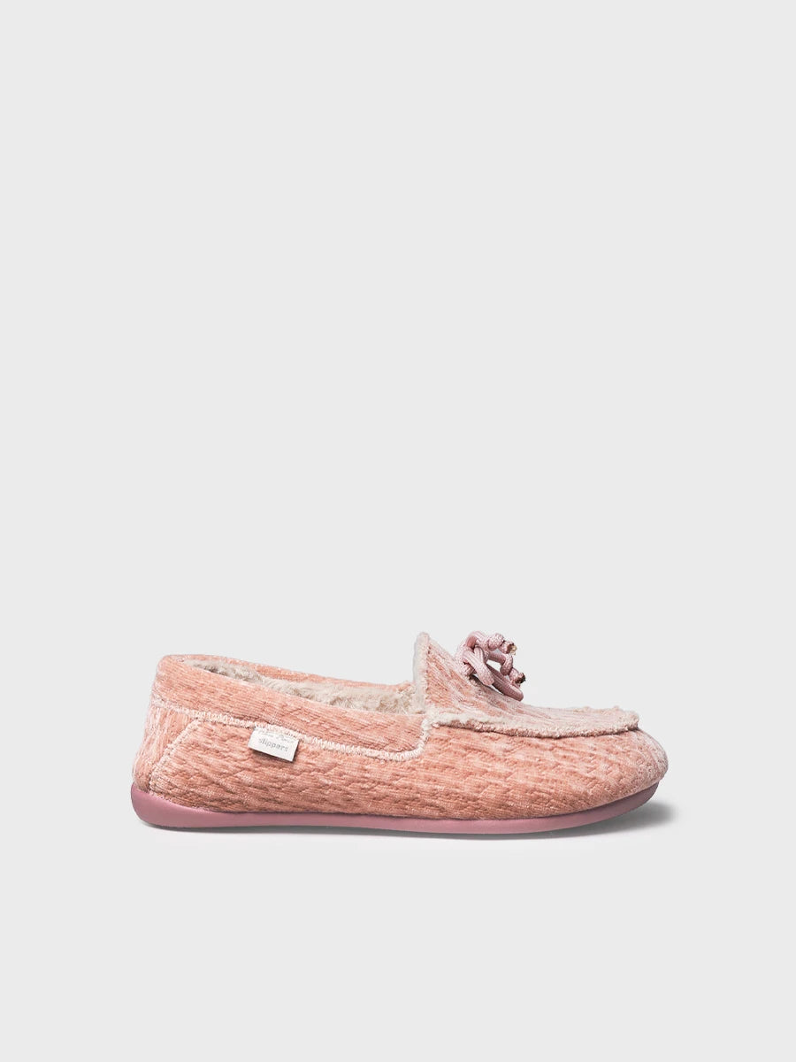 Zapatillas de casa mujer - Zapatilla de casa tipo náutico en tejido aterciopelado para mujer | RIGA  - Toni Pons  