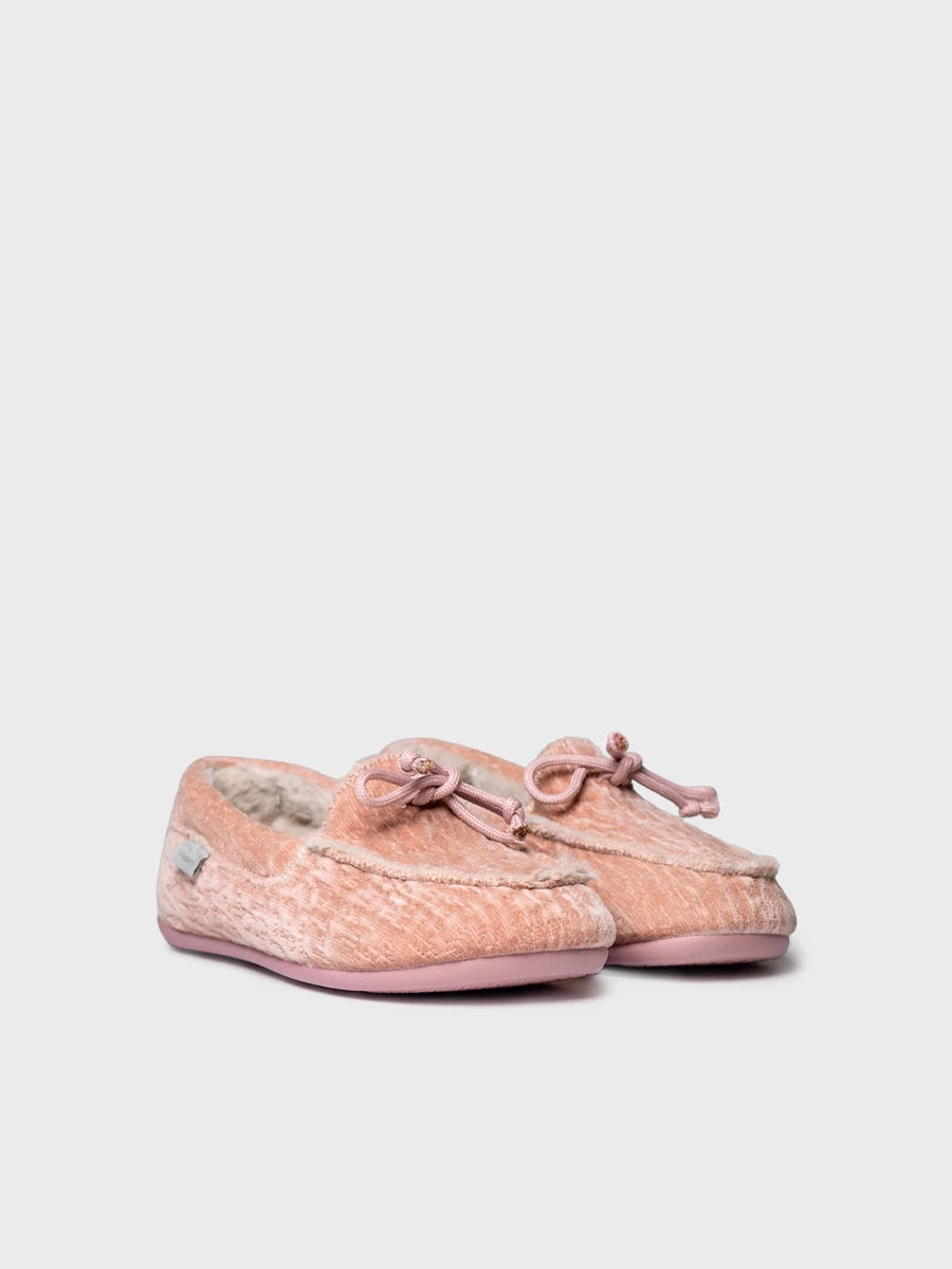 Zapatillas de casa mujer - Zapatilla de casa tipo náutico en tejido aterciopelado para mujer | RIGA  - Toni Pons  