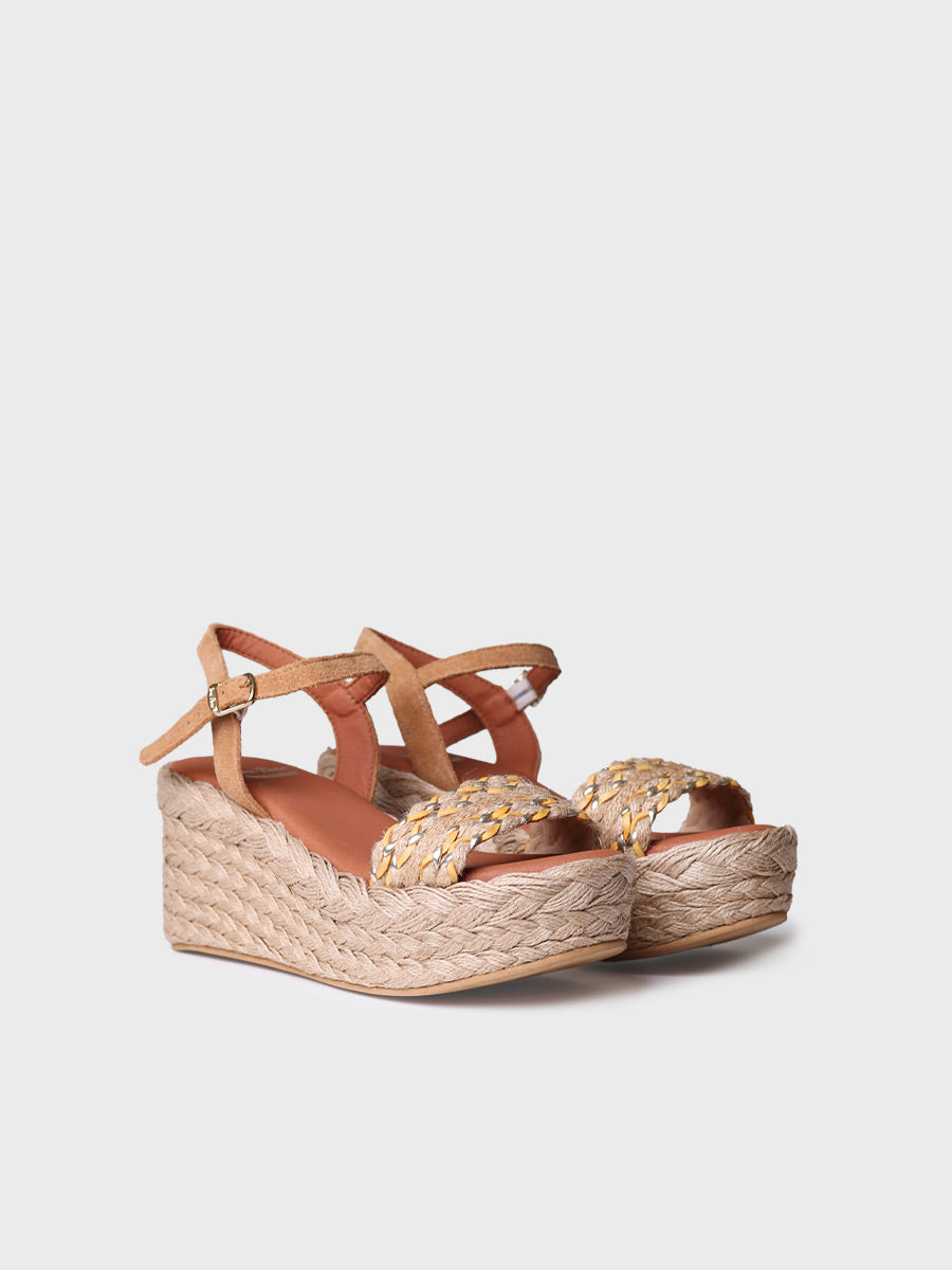 Alpargata mujer - Alpargata alta de mujer en yute y serraje  - Toni Pons  