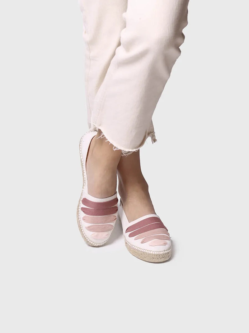 Alpargatas mujer - Alpargata plana con cintas para mujer | ROSE-CM  - Toni Pons  