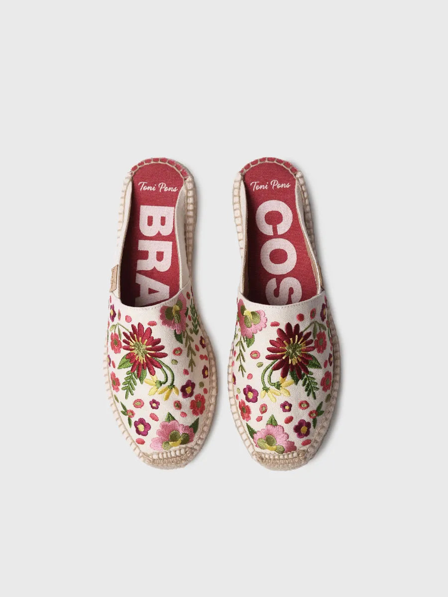  - Alpargata mule de mujer con bordado floral | ROVIRA  - Toni Pons  