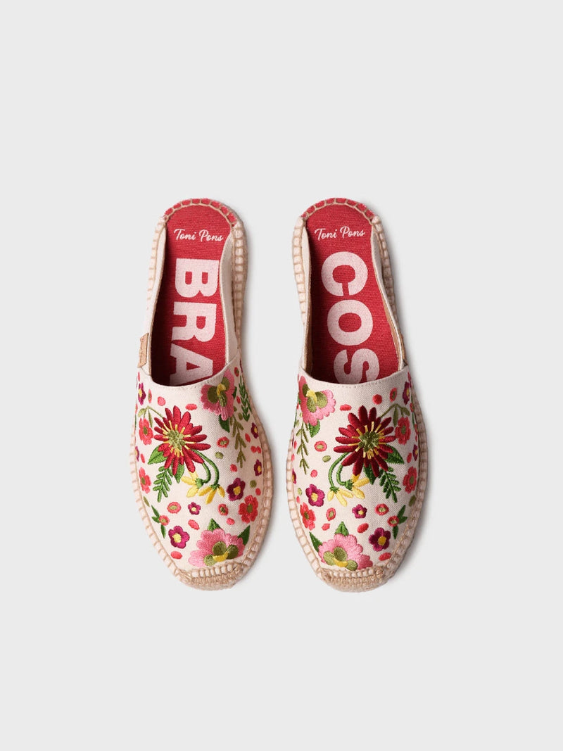  - Alpargata mule de mujer con bordado floral | ROVIRA  - Toni Pons  