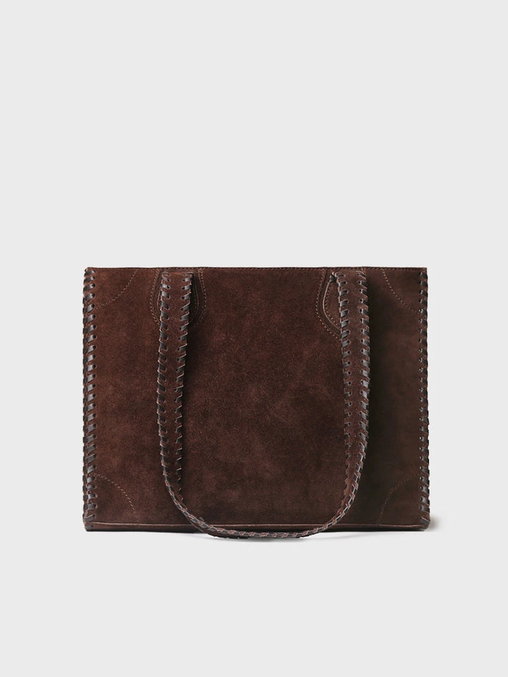 Complementos - Bolso tote en piel con ribete trenzado | SABINE  - Toni Pons  