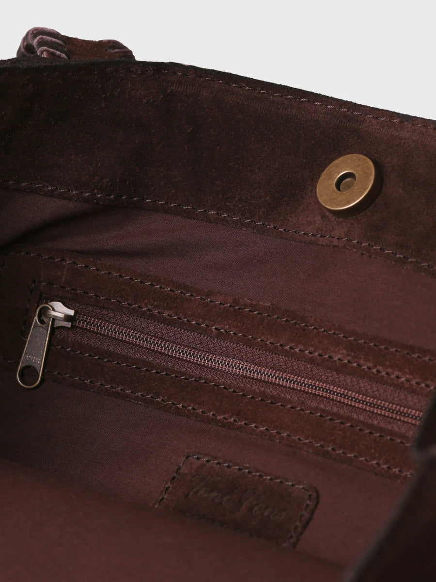 Complementos - Bolso tote en piel con ribete trenzado | SABINE  - Toni Pons  