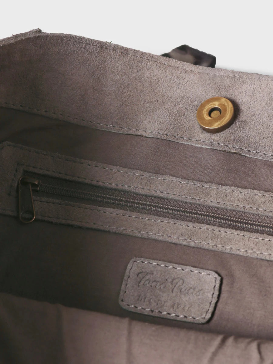 Complementos - Bolso tote en piel con ribete trenzado | SABINE  - Toni Pons  
