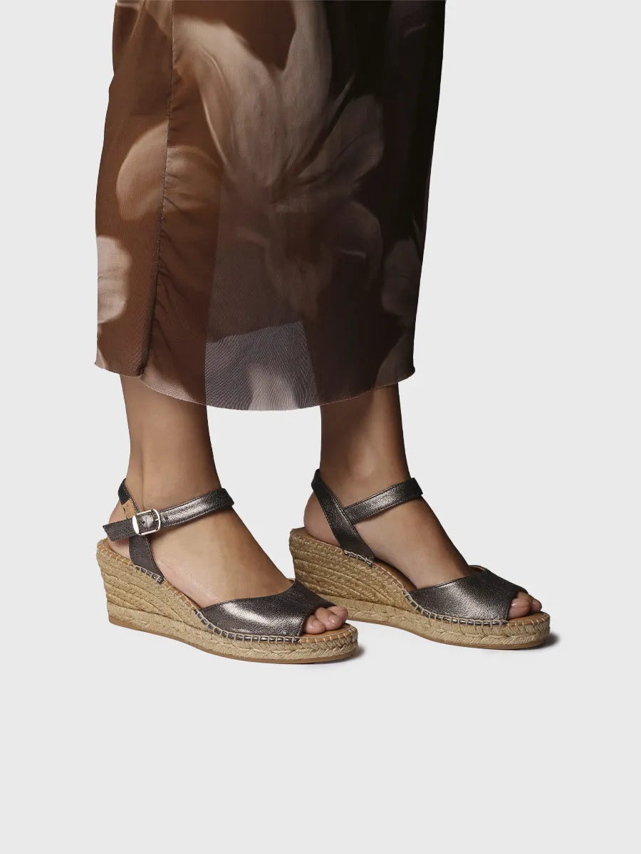  - Alpargata de cuña para mujer en piel | SIA-P  - Toni Pons  