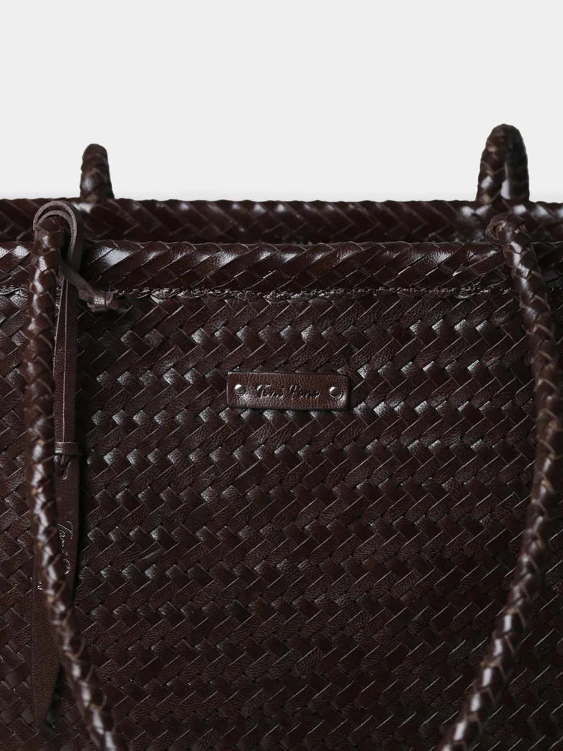 Complementos - Bolso shopper en cuero trenzado con bolsillo interior | SIMONA  - Toni Pons  
