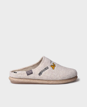 Zapatillas de casa mujer - Slippers tipo zueco de Snoopy para mujer en fieltro | SNOOPY  - Toni Pons  