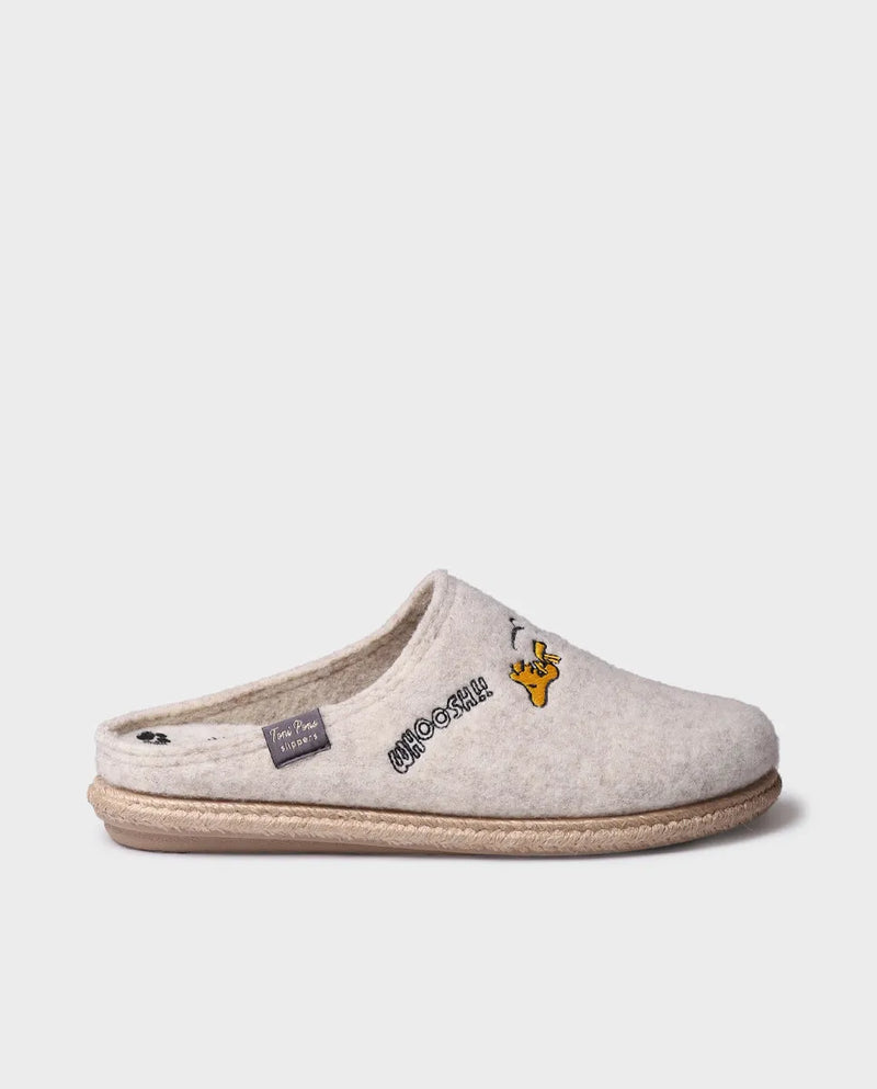 Zapatillas de casa mujer - Slippers tipo zueco de Snoopy para mujer en fieltro | SNOOPY  - Toni Pons  