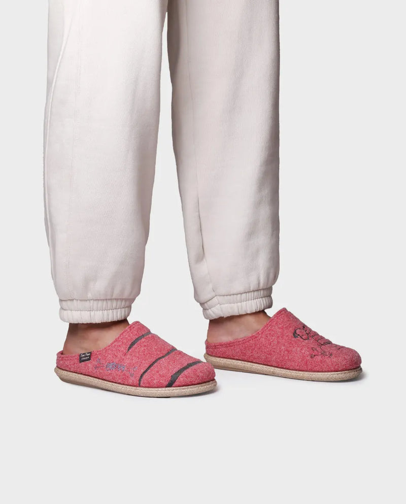 Zapatillas de casa mujer - Slippers tipo zueco de Snoopy para mujer en fieltro | SNOOPY  - Toni Pons  
