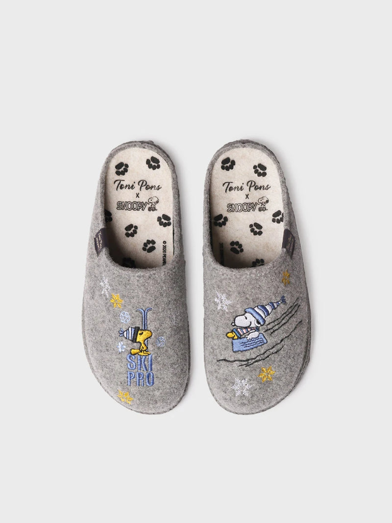 Zapatillas de casa mujer - Slipper de casa en fieltro con motivo Snoopy para mujer | SNOOPY  - Toni Pons  