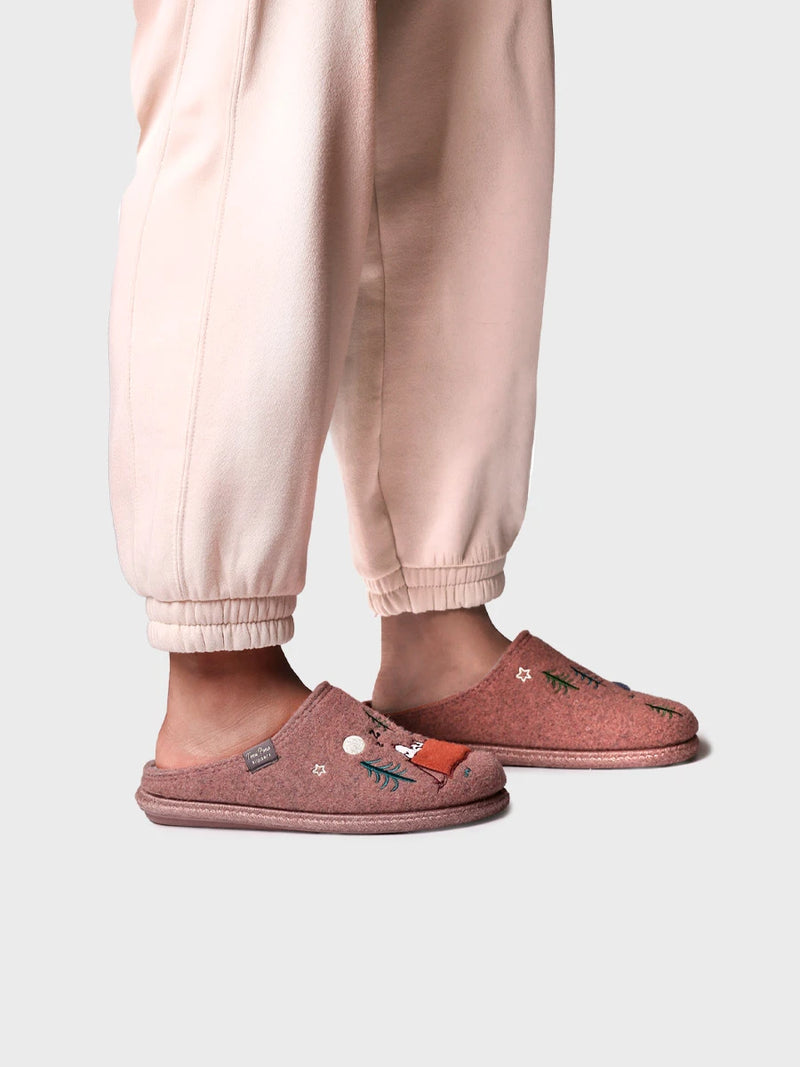 Zapatillas de casa mujer - Slipper de casa en fieltro con motivo Snoopy para mujer | SNOOPY  - Toni Pons  