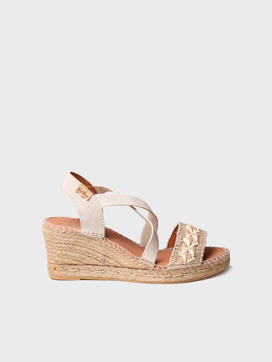 Women's jute wedge sandal