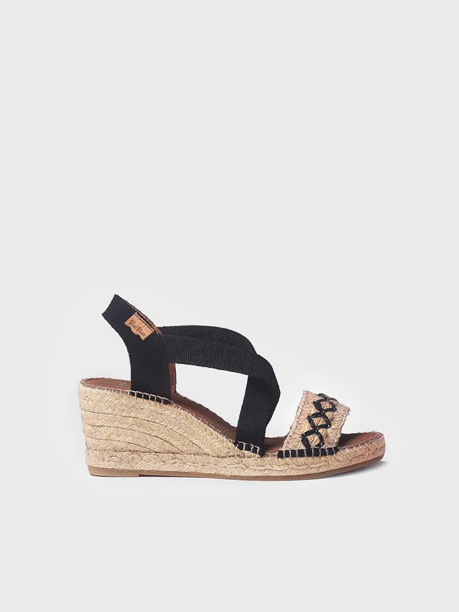 Women's jute wedge sandal