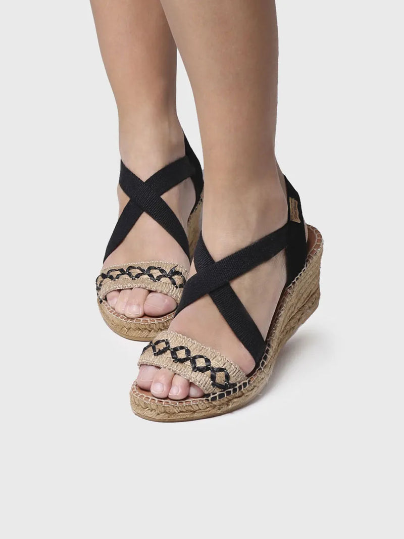alpargatas mujer - Sandalia de cuña de yute para mujer | SUSA-BN  - Toni Pons  