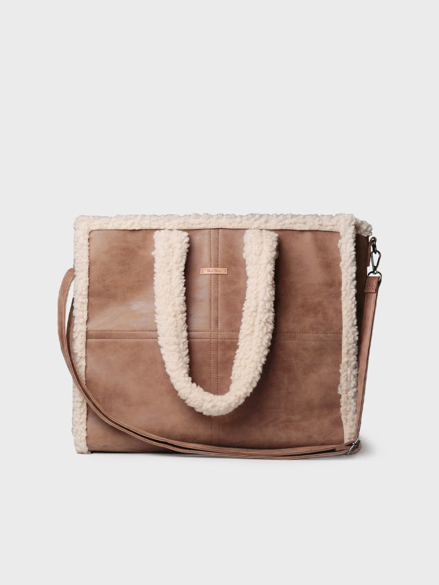 Complementos - Bolso en piel con borrego | SUSA  - Toni Pons  