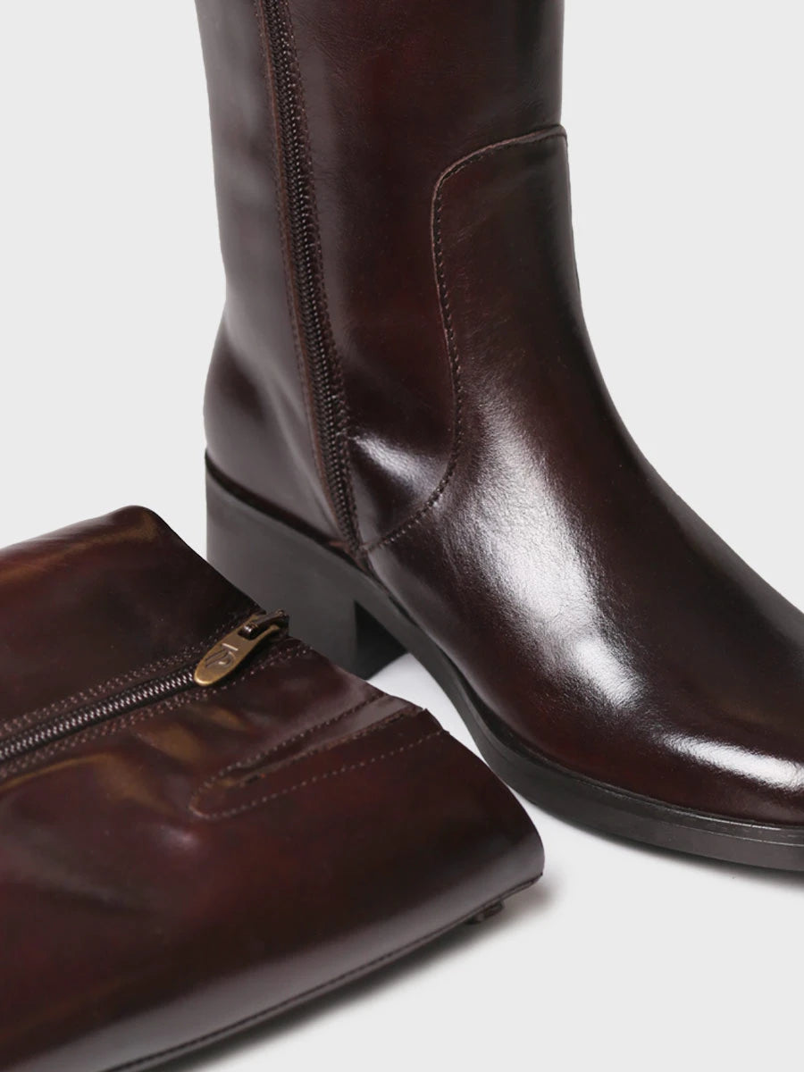 Botas mujer - Bota alta en piel para mujer | TAGA-P  - Toni Pons  