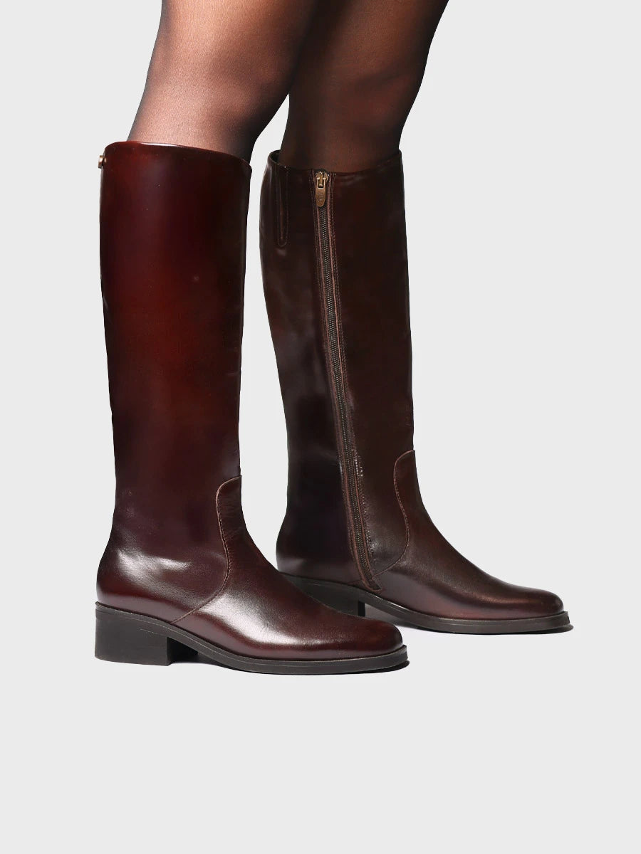Botas mujer - Bota alta en piel para mujer | TAGA-P  - Toni Pons  
