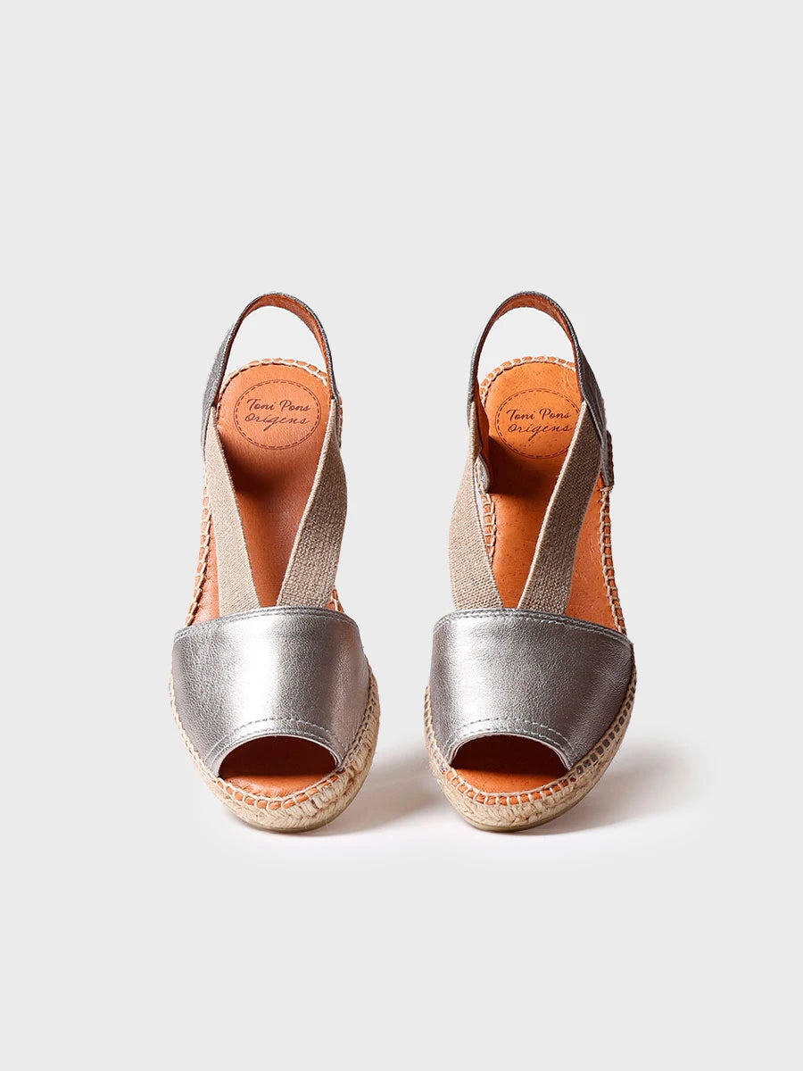  - Alpargata de cuña media de piel destalonada | TEIDE-P  - Toni Pons  