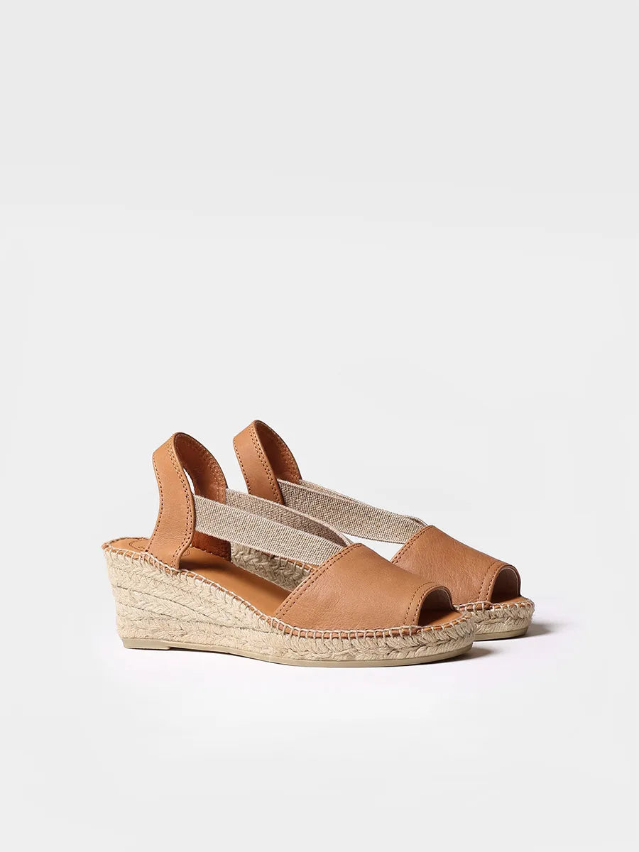 Slingback medium wedge espadrille