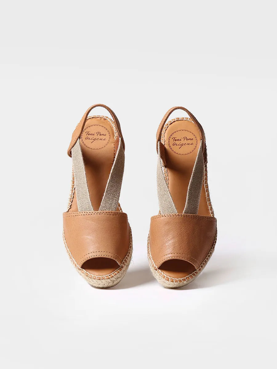 Slingback medium wedge espadrille