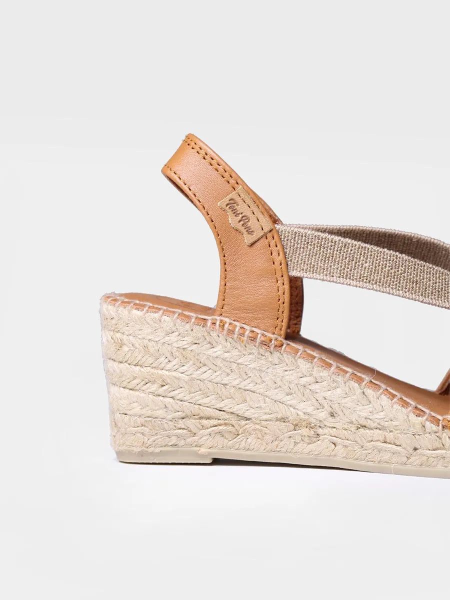 Slingback medium wedge espadrille