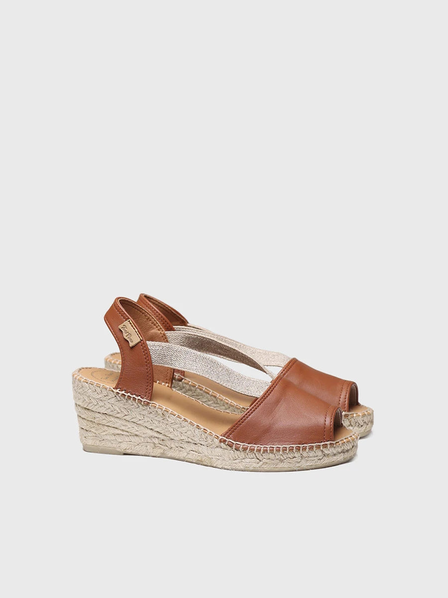  - Alpargata de cuña media de piel destalonada | TEIDE-P  - Toni Pons  