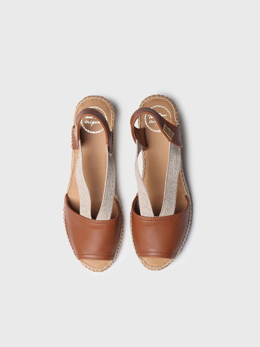  - Alpargata de cuña media de piel destalonada | TEIDE-P  - Toni Pons  