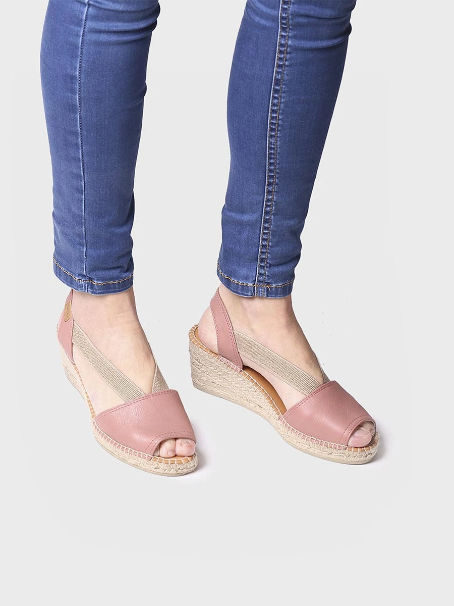  - Alpargata de cuña media de piel destalonada | TEIDE-P  - Toni Pons  