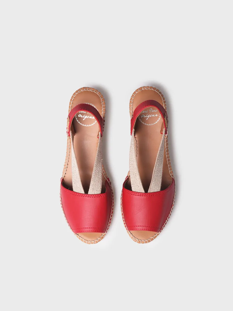  - Alpargata de cuña media de piel destalonada | TEIDE-P  - Toni Pons  