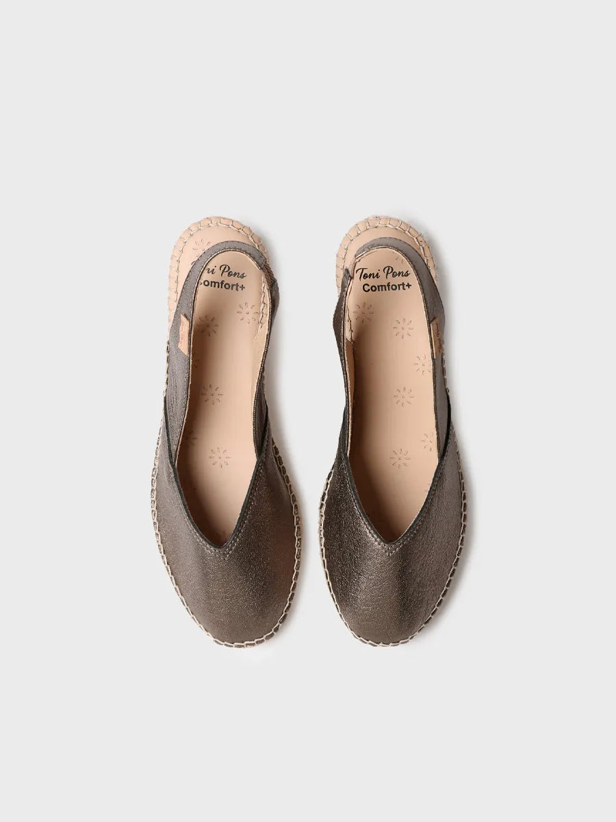  - Alpargata de mujer en piel con cuña para un calce más ancho | TERMAL  - Toni Pons  