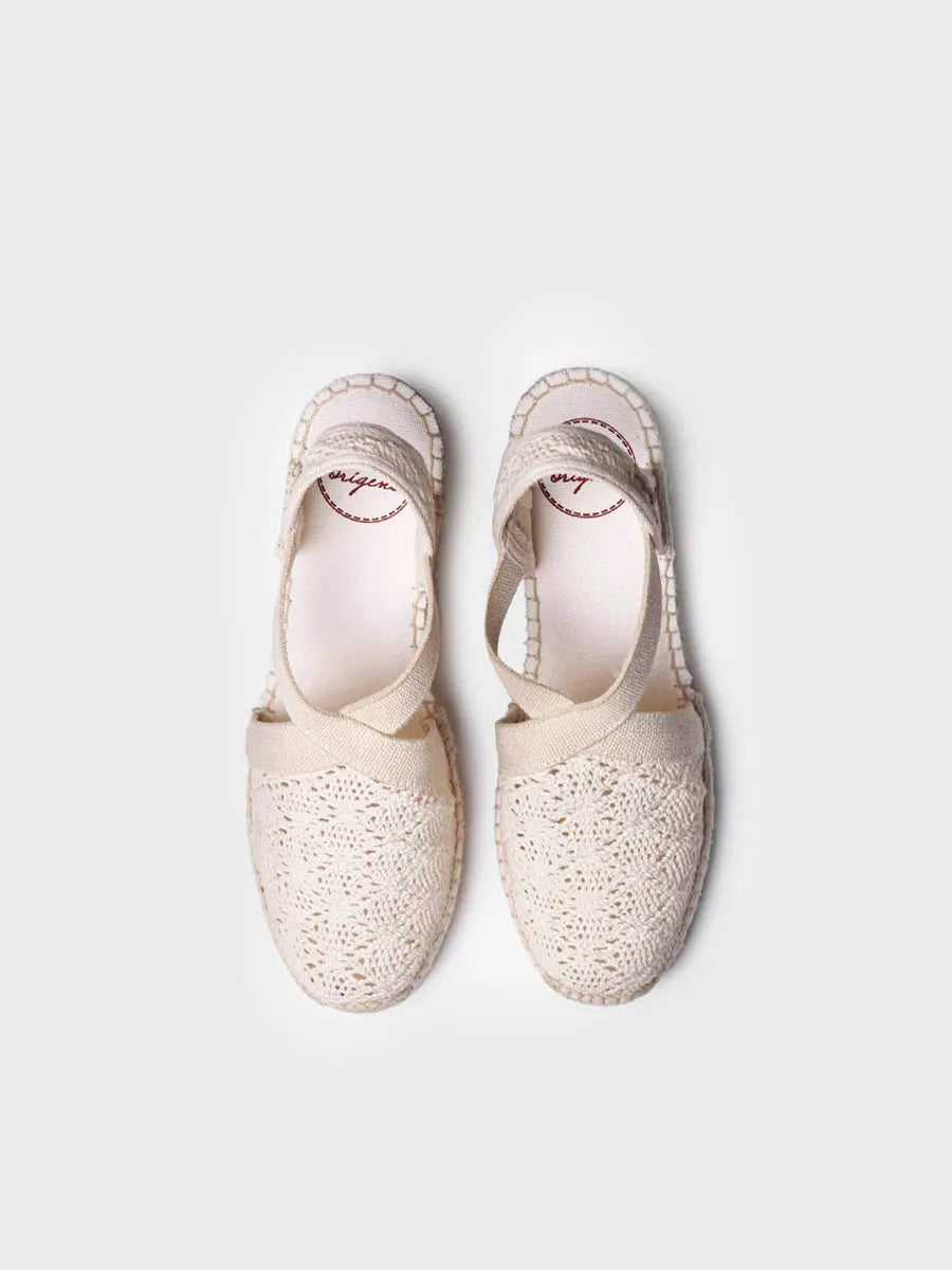 Medium wedge espadrilles with embroidery