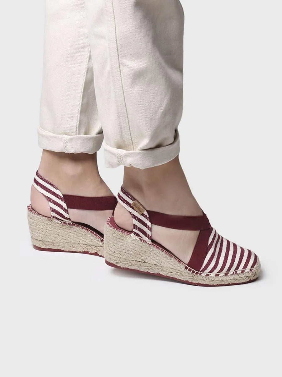 Alpargata mujer - Alpargata de cuña marinera  - Toni Pons  
